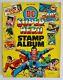Vintage 1976 Official Dc Super Hero Stamp Album Comic Book All Stamps Attached