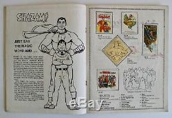 Vintage 1976 Official DC Super Hero Stamp Album Comic Book All Stamps Attached