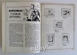 Vintage 1976 Official DC Super Hero Stamp Album Superman Batman Comics Unused