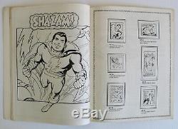 Vintage 1976 Official DC Super Hero Stamp Album Superman Batman Comics Unused