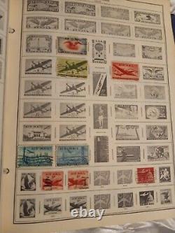 Vintage 1979 Statesman Deluxe Stamp Album By H. E. Harris And Collection