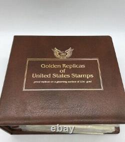 Vintage 1980 Golden replicas of United States collectible stamps album