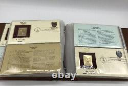 Vintage 1980 Golden replicas of United States collectible stamps album
