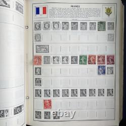 Vintage 70's HE Harris Statesman Deluxe Album Worldwide Collection of Stamps