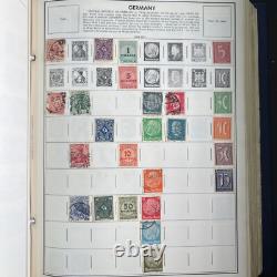 Vintage 70's HE Harris Statesman Deluxe Album Worldwide Collection of Stamps