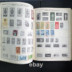 Vintage 70's HE Harris Statesman Deluxe Album Worldwide Collection of Stamps