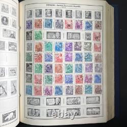 Vintage 70's HE Harris Statesman Deluxe Album Worldwide Collection of Stamps