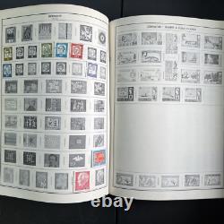 Vintage 70's HE Harris Statesman Deluxe Album Worldwide Collection of Stamps