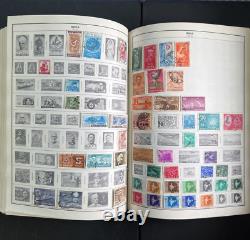 Vintage 70's HE Harris Statesman Deluxe Album Worldwide Collection of Stamps