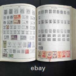 Vintage 70's HE Harris Statesman Deluxe Album Worldwide Collection of Stamps