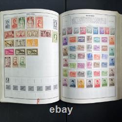 Vintage 70's HE Harris Statesman Deluxe Album Worldwide Collection of Stamps