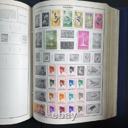 Vintage 70's HE Harris Statesman Deluxe Album Worldwide Collection of Stamps
