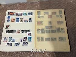 Vintage Album Stamp Collection USSR SPACE 304 pcs
