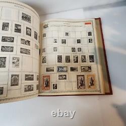 Vintage Ambassador Stamp Collection Album Stamps Inside WWII Lot Of 2 Albums