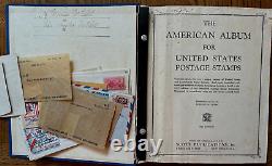 Vintage Estate Stamp Collection in American Album for United States Stamps