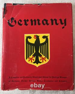 Vintage German Stamp Collection Album Third Reich DDR Danzig Bohemia Moravia FDC