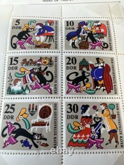 Vintage German Stamp Collection Album Third Reich DDR Danzig Bohemia Moravia FDC