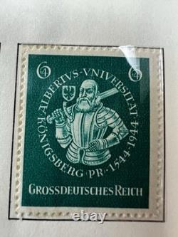 Vintage German Stamp Collection Album Third Reich DDR Danzig Bohemia Moravia FDC