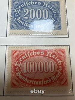 Vintage German Stamp Collection Album Third Reich DDR Danzig Bohemia Moravia FDC