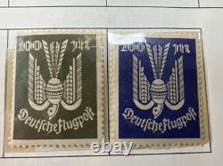 Vintage German Stamp Collection Album Third Reich DDR Danzig Bohemia Moravia FDC