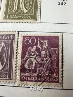 Vintage German Stamp Collection Album Third Reich DDR Danzig Bohemia Moravia FDC