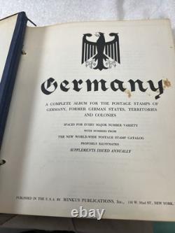 Vintage German Stamp Collection Album Third Reich DDR Danzig Bohemia Moravia FDC Vintage German Stamp Collection Album Third Reich DDR Danzig Bohemia Moravia FDC