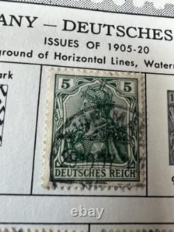 Vintage German Stamp Collection Album Third Reich DDR Danzig Bohemia Moravia FDC