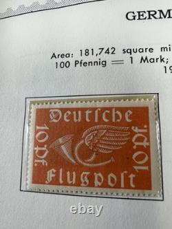 Vintage German Stamp Collection Album Third Reich DDR Danzig Bohemia Moravia FDC Vintage German Stamp Collection Album Third Reich DDR Danzig Bohemia Moravia FDC