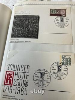 Vintage German Stamp Collection Album Third Reich DDR Danzig Bohemia Moravia FDC