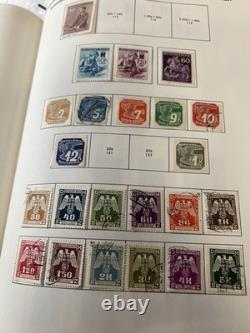Vintage German Stamp Collection Album Third Reich DDR Danzig Bohemia Moravia FDC