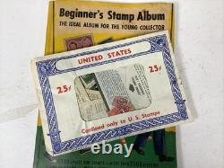 Vintage H. E. Harris Stamp Album Lot Well-Filled Worldwide Collection -HUGE LOT