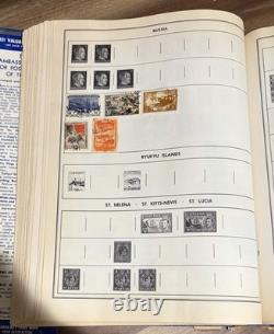 Vintage H. E. Harris The New Ambassador Album World Stamp Collection Lot