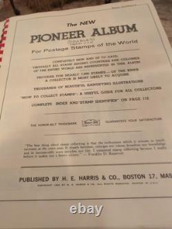 Vintage HE Harris Stamp Album Loaded With Great Ones. Fascinating Collection