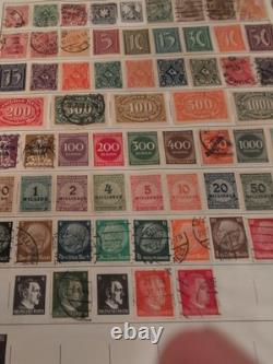 Vintage HE Harris Stamp Album Loaded With Great Ones. Fascinating Collection