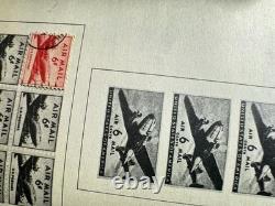 Vintage Illustrated Around-the-World Stamp Album with Some Stamps Inside (As-Is)