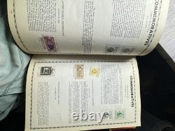 Vintage Illustrated Around-the-World Stamp Album with Some Stamps Inside (As-Is)