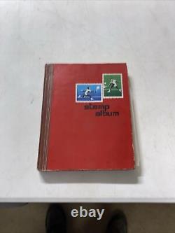 Vintage International Stamp Collection And Binder About 550 All Different