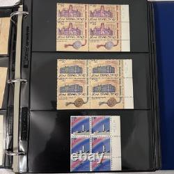 Vintage Israel Stamp Collection Album First Day Covers Souvenir Sheets MNH