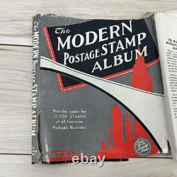 Vintage MODERN Postage STAMP Album Dated 1938 Over 700 STAMPS Old Collection