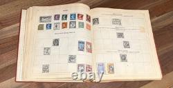 Vintage Paragon Stamp Album Worldwide Collection Germany Italy Greece + More