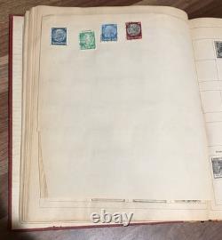 Vintage Paragon Stamp Album Worldwide Collection Germany Italy Greece + More