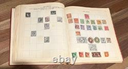Vintage Paragon Stamp Album Worldwide Collection Germany Italy Greece + More