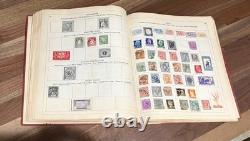 Vintage Paragon Stamp Album Worldwide Collection Germany Italy Greece + More