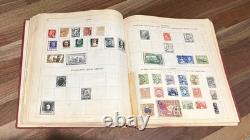Vintage Paragon Stamp Album Worldwide Collection Germany Italy Greece + More