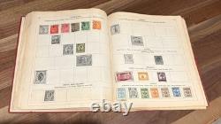 Vintage Paragon Stamp Album Worldwide Collection Germany Italy Greece + More
