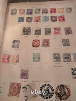Vintage Plus Worldwide Stamp Collection 1800s In A Schwanberg Briefmarken Album