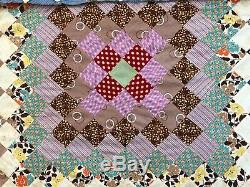 Vintage Quilt top, Postage stamp album