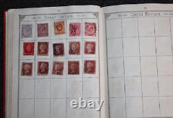 Vintage Red Lincoln Stamp Album