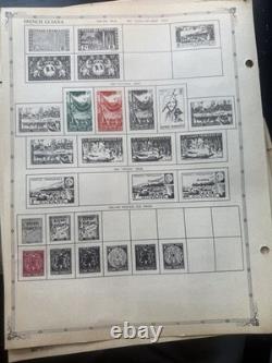 Vintage Regent World Stamp Album (1956) with hundreds of stamps from countries