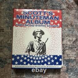 Vintage Scott's Minuteman United States Stamp Album Collection 1870s-1970s